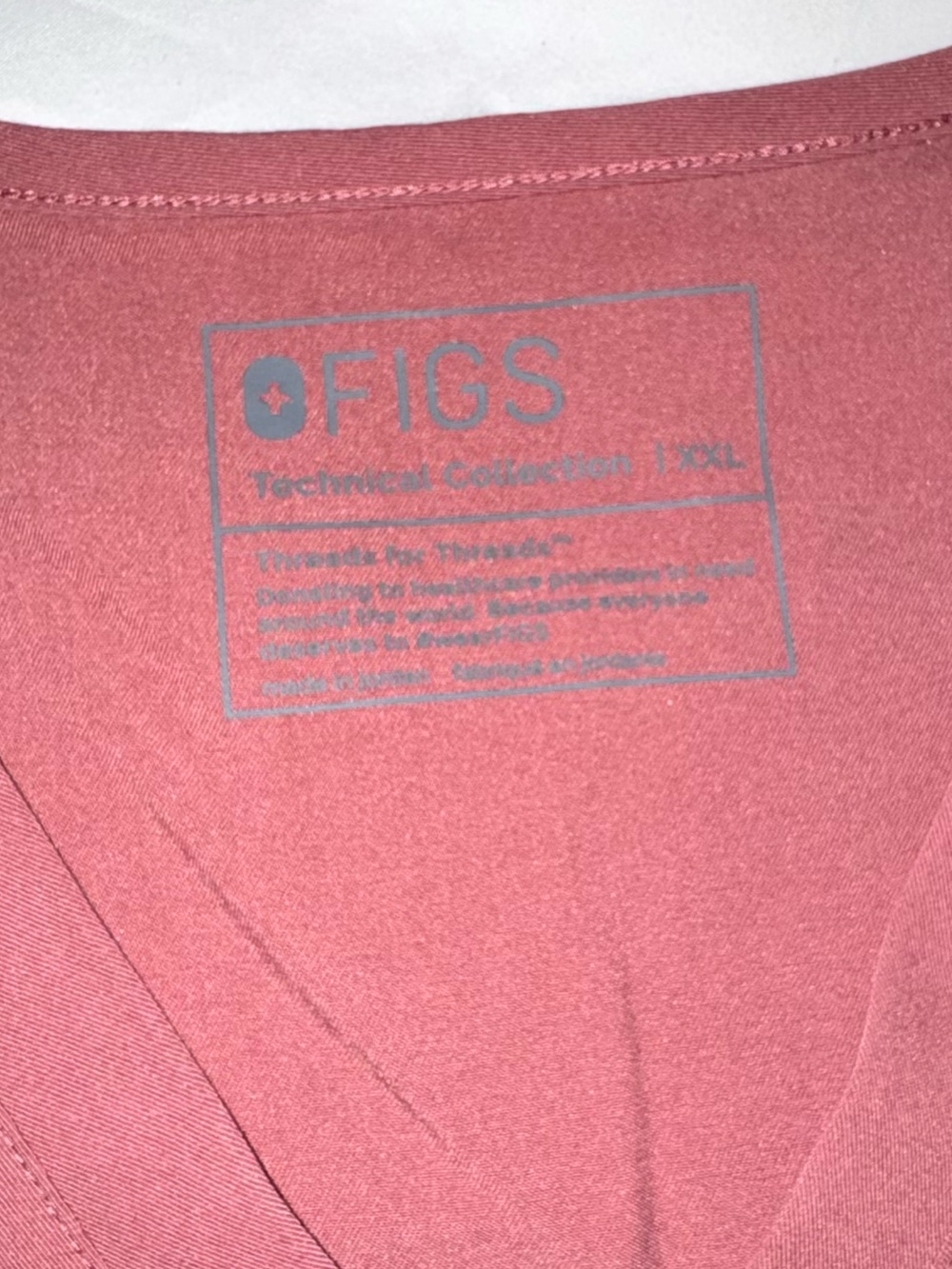 Figs.  Casma Scrub Top in Mauve - Picture 2 of 2